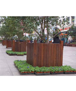 休閑廣場街道戶外實木花箱HT-HX700