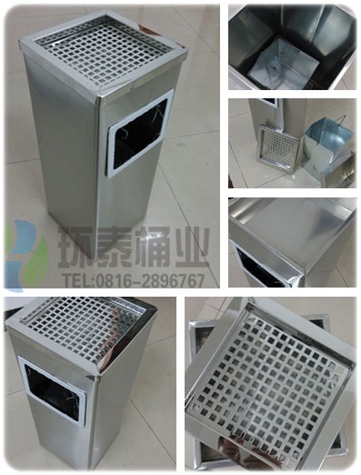 正方形麗格不銹鋼垃圾桶