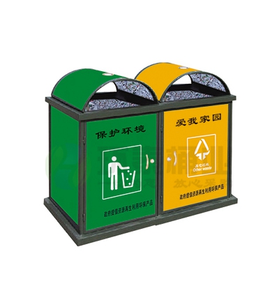 牛奶盒分類雙色環(huán)保材質(zhì)垃圾桶