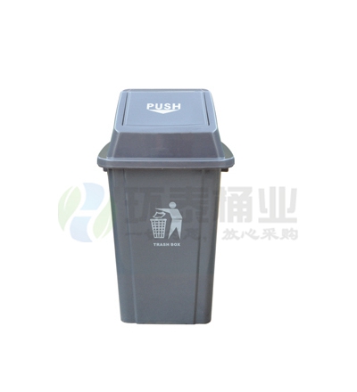 60L/100L推蓋塑料垃圾桶