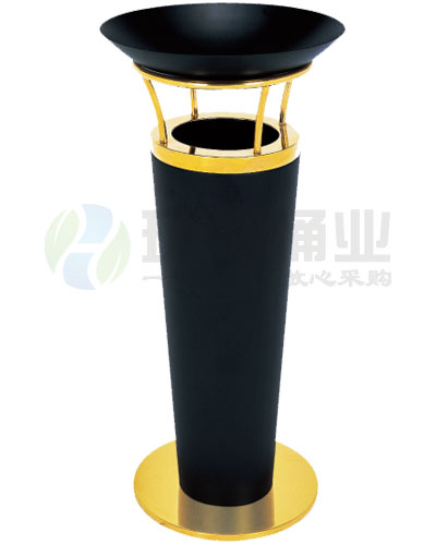 座地寶鼎黑色室內(nèi)垃圾桶