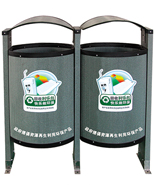 黑色分類環(huán)保垃圾桶HT-HB408