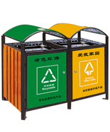 分類雙色環(huán)保型垃圾桶HT-HB409