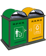 牛奶盒分類雙色環(huán)保材質(zhì)垃圾桶HT-HB411