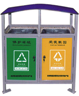 雙色牛奶盒環(huán)保材質(zhì)分類垃圾筒
