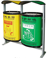牛奶盒環(huán)保材質(zhì)分類垃圾箱HT-HB423